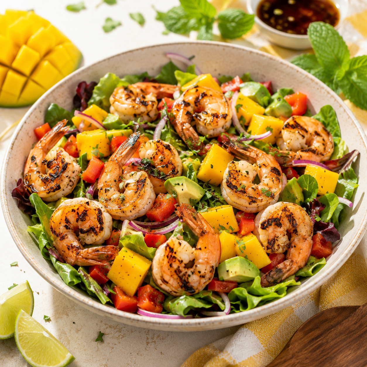 Grilled Shrimp and Mango Salad