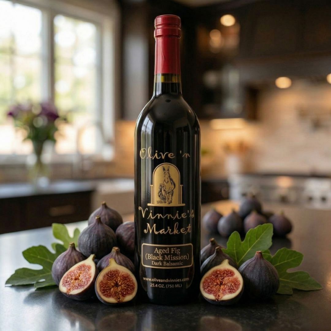 Aged Fig (Black Mission) Dark Balsamic — Olive 'n Vinnie's Market