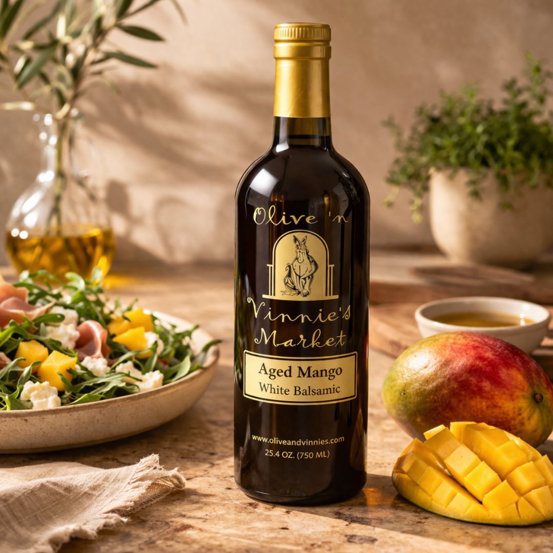 Aged Mango Alfoos White Balsamic — Olive 'n Vinnie's Market