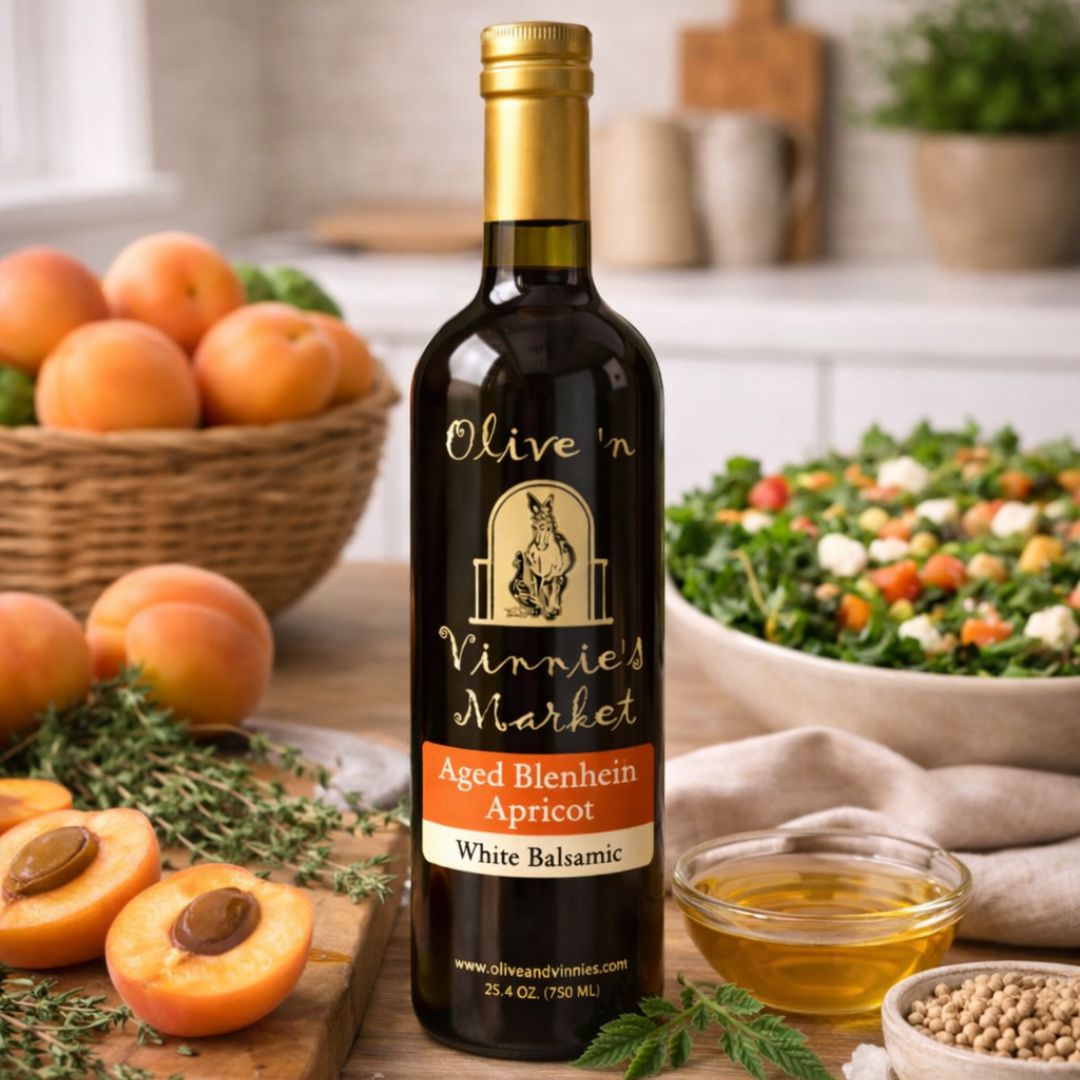 Aged Blenheim Apricot White Balsamic — Olive 'n Vinnie's Market