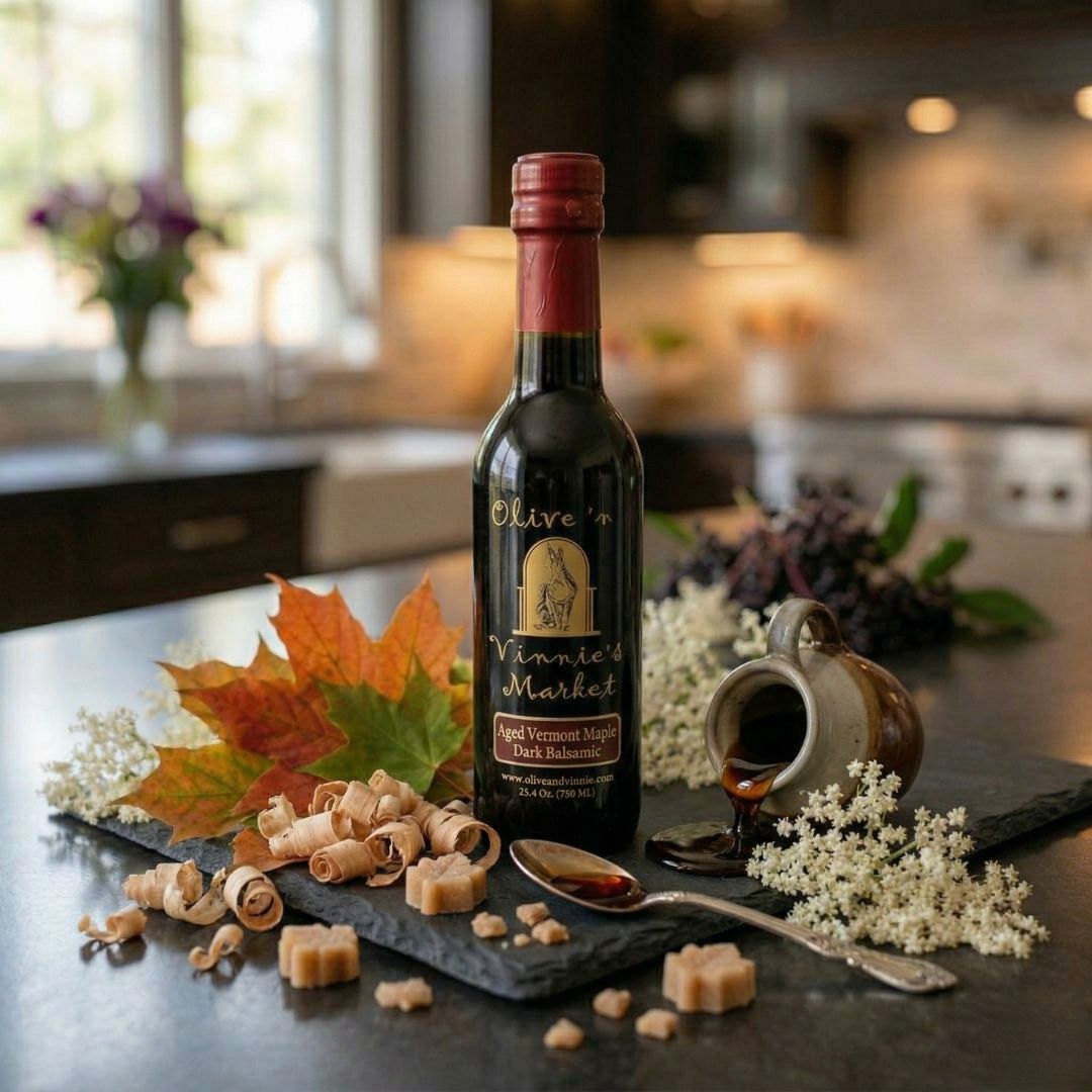Aged Vermont Maple Dark Balsamic — Olive 'n Vinnie's Market