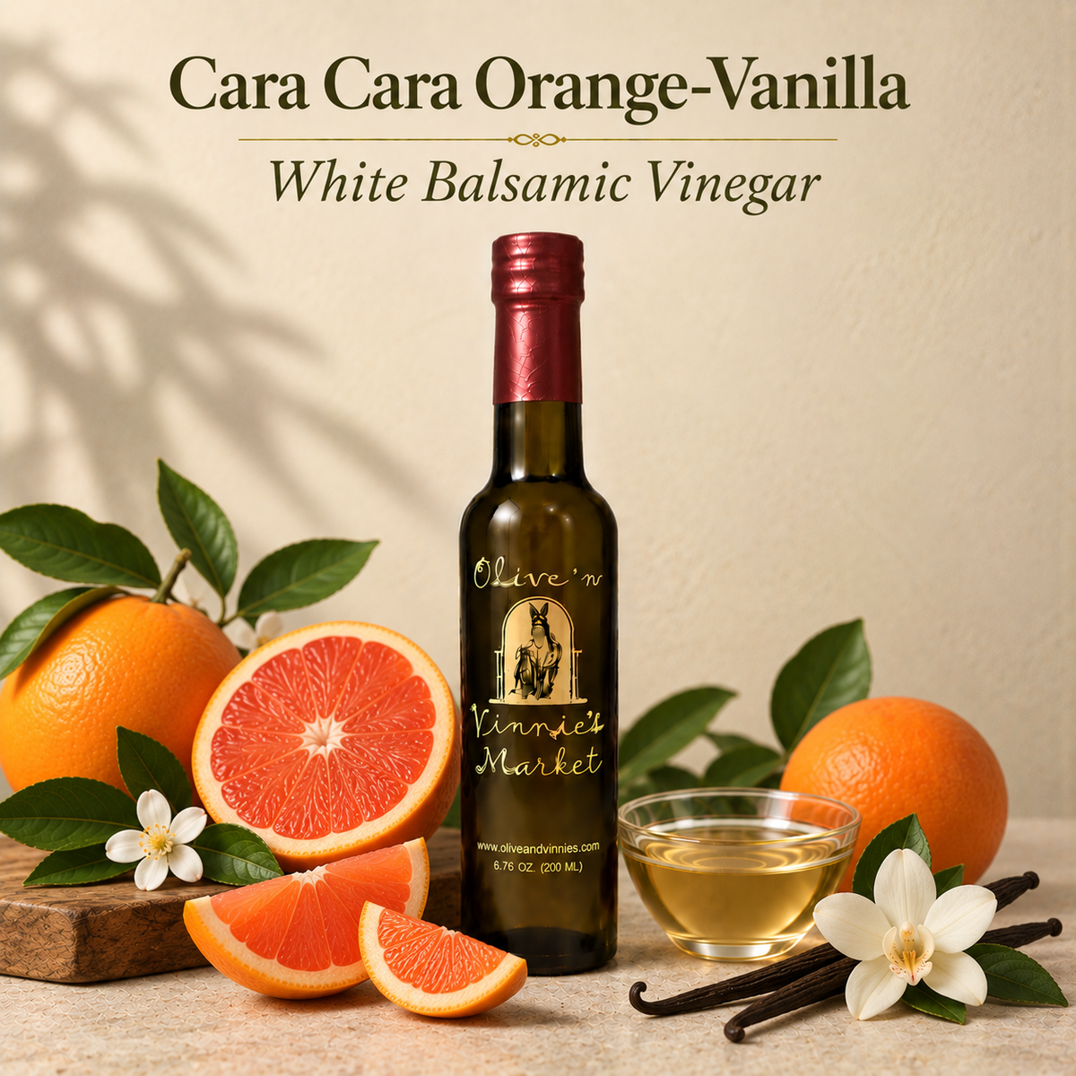Cara Cara Orange-Vanilla White Balsamic Vinegar