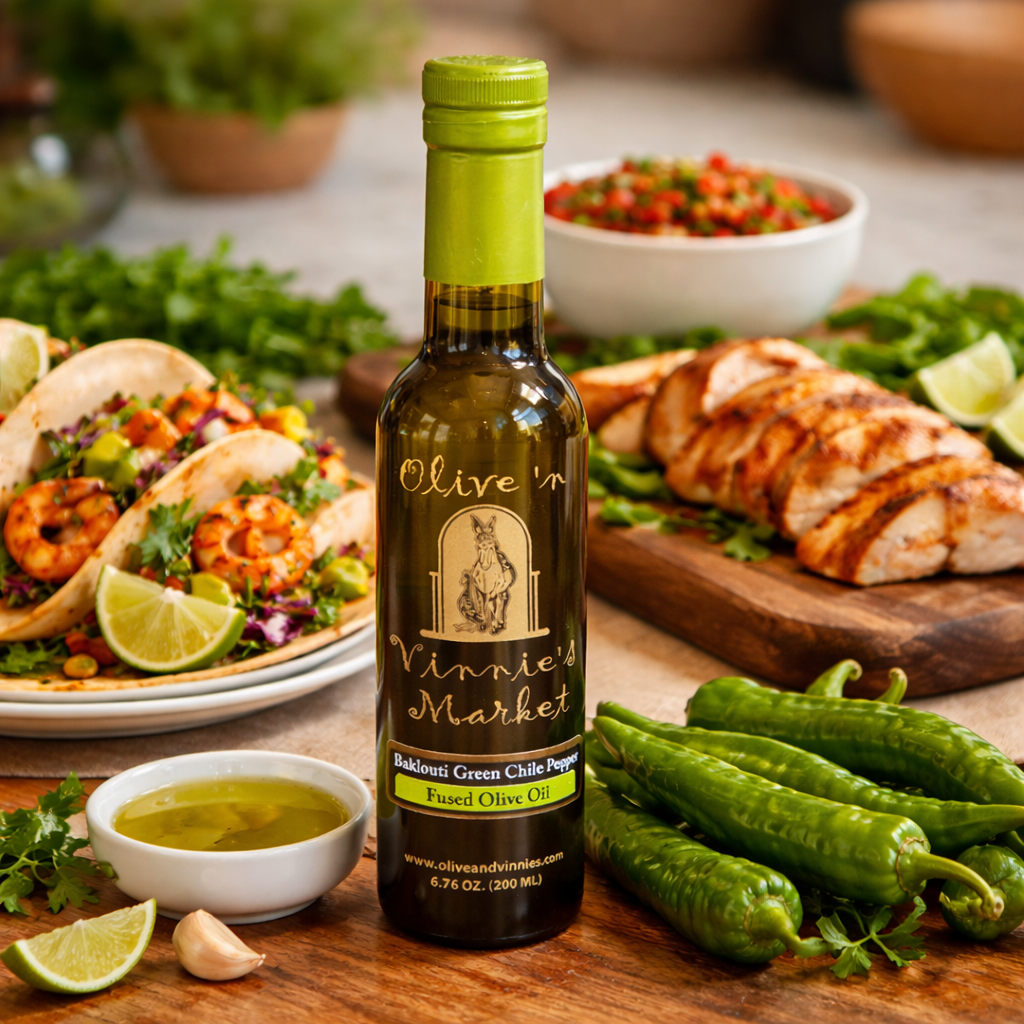 Baklouti Green Chile Fused Olive Oil