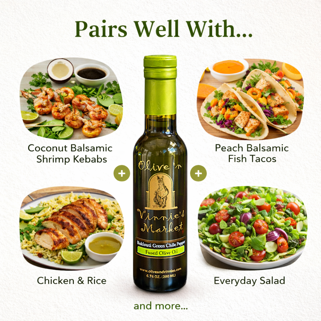 Baklouti Green Chile Fused Olive Oil
