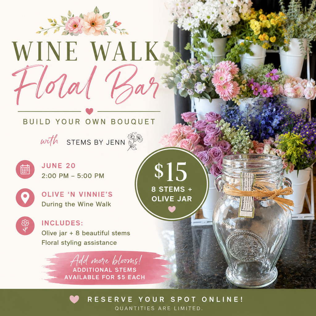Wine Walk Floral Bar Reservation