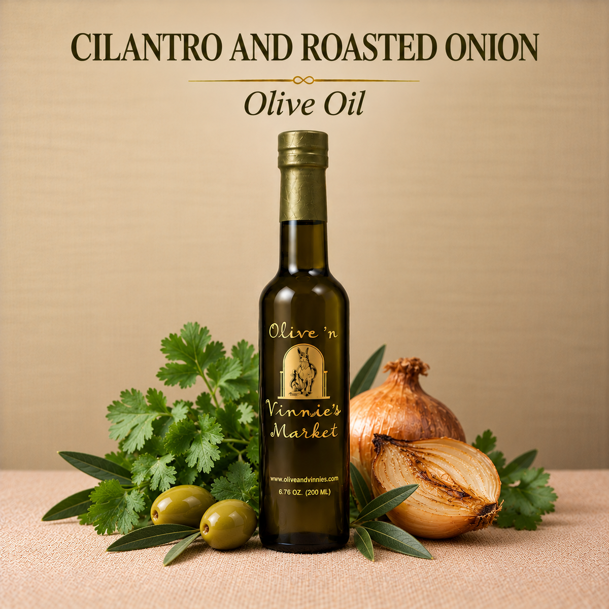 Cilantro and Roasted Onion Olive Oil