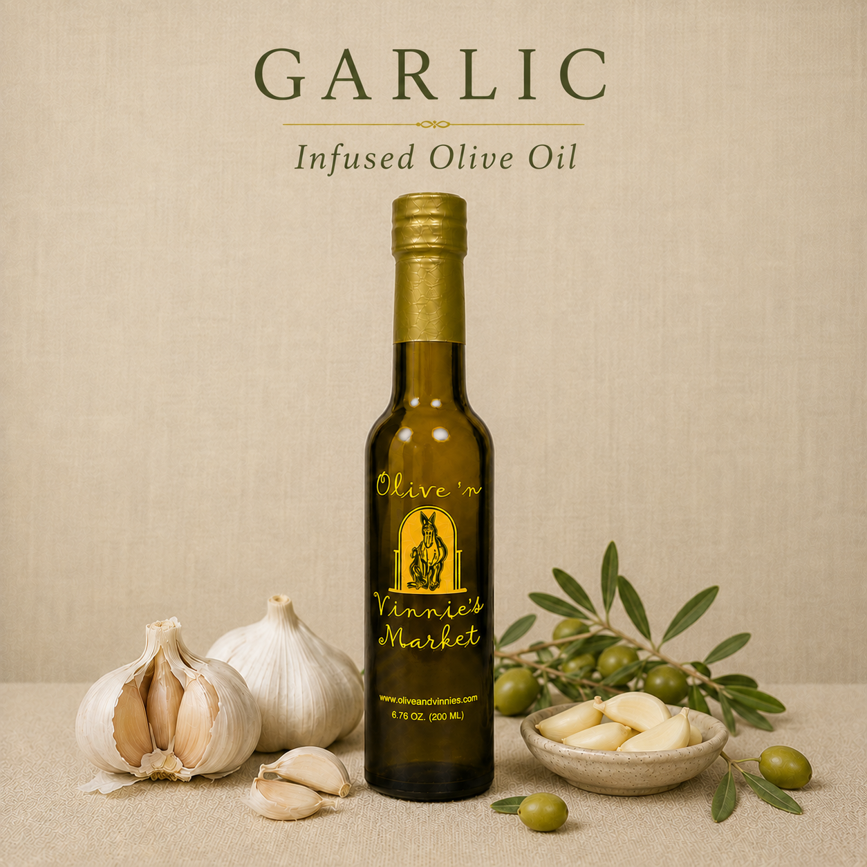 Infused Garlic Olive Oil
