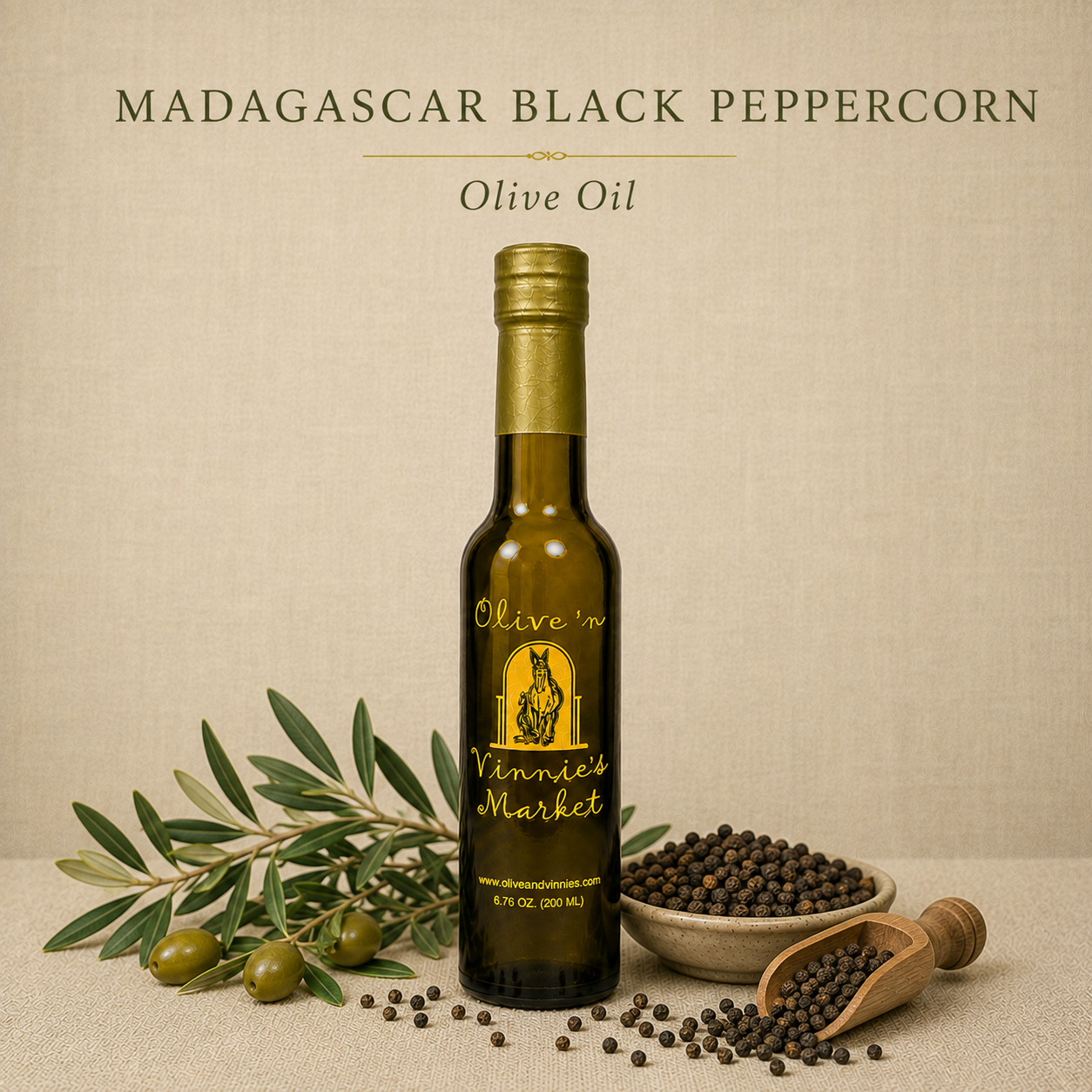 Madagascar Black Peppercorn Olive Oil