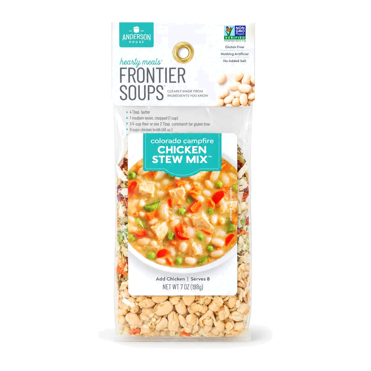 Colorado Campfire Chicken Stew Mix package front - Frontier Soups Hearty Meals