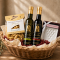 Olive 'n Vinnie's olive oil, balsamic, pasta, and dipping dish in a gift basket, Spread for in-store pickup